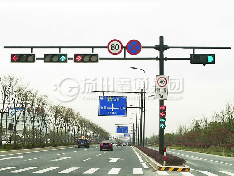 XHDG-056，F型雙臂信號燈桿，杭州信號燈桿